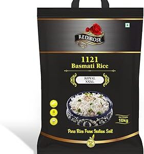 Red Rose Royal XXXL Basmati Rice, Perfectly Aged Grain